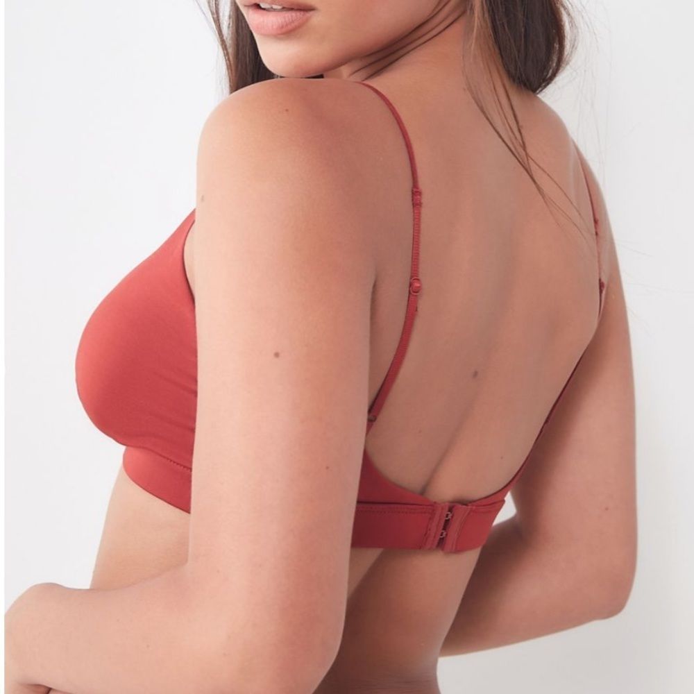 NWT Urban Outfitters Silky Triangle Bra - Picture 3 of 10